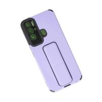 Newface Tecno Pova Neo Kılıf Mega Standlı Silikon - Lila