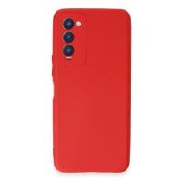 Newface Tecno Camon 18 Kılıf First Silikon - Kırmızı
