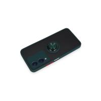 Newface Vivo Y17S Kılıf Montreal Yüzüklü Silikon Kapak - Yeşil