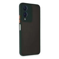 Newface Vivo Y17S Kılıf Montreal Silikon Kapak - Yeşil