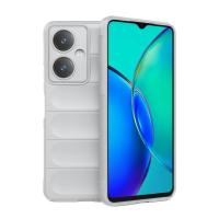 Newface Vivo Y27 Kılıf Optimum Silikon - Krem