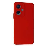 Newface Vivo Y17S Kılıf Nano içi Kadife Silikon - Kırmızı