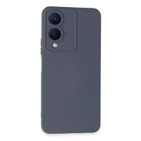 Newface Vivo Y17S Kılıf Nano içi Kadife Silikon - Gri
