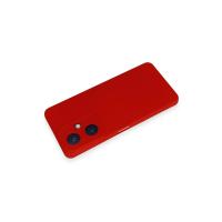 Newface Vivo Y27 Kılıf Nano içi Kadife Silikon - Kırmızı