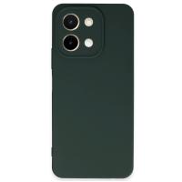 Newface Vivo Y28 Kılıf First Silikon - Koyu Yeşil