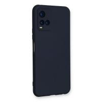 Newface Vivo Y21S Kılıf Nano içi Kadife Silikon - Lacivert