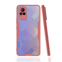Newface Vivo V21e Kılıf Platin Silikon - Pembe