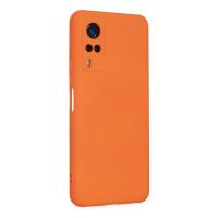 Newface Vivo Y53S Kılıf Nano içi Kadife Silikon - Turuncu