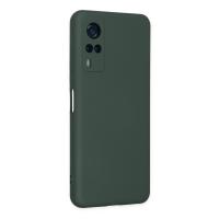 Newface Vivo Y53S Kılıf Nano içi Kadife Silikon - Koyu Yeşil