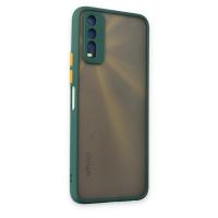 Newface Vivo Y11S Kılıf Montreal Silikon Kapak - Yeşil