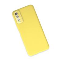 Newface Vivo Y11S Kılıf Lansman Glass Kapak - Sarı