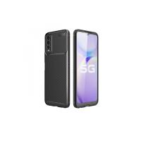 Newface Vivo Y11S Kılıf Auto Focus Karbon Kapak - Siyah