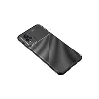 Newface Vivo Y21S Kılıf Auto Focus Karbon Kapak - Siyah