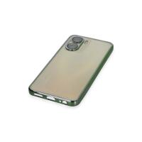 Newface Vivo Y16 Kılıf Razer Lensli Silikon - Yeşil