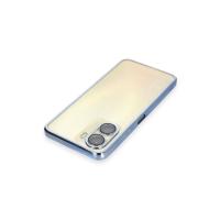 Newface Vivo Y16 Kılıf Razer Lensli Silikon - Açık Mavi