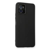 Newface Vivo Y15S Kılıf Lansman Glass Kapak - Siyah