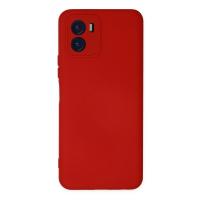 Newface Vivo Y15S Kılıf Nano içi Kadife Silikon - Kırmızı