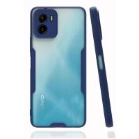 Newface Vivo Y15S Kılıf Platin Silikon - Lacivert