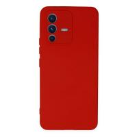 Newface Vivo V23 5G Kılıf Nano içi Kadife Silikon - Kırmızı
