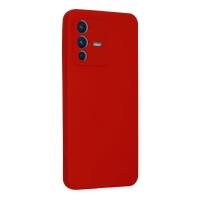 Newface Vivo V23 5G Kılıf Nano içi Kadife Silikon - Kırmızı