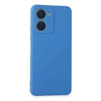 Newface Vivo Y16 Kılıf First Silikon - Mavi