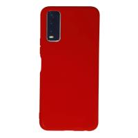 Newface Vivo Y11S Kılıf Nano içi Kadife Silikon - Kırmızı