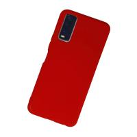 Newface Vivo Y11S Kılıf Nano içi Kadife Silikon - Kırmızı