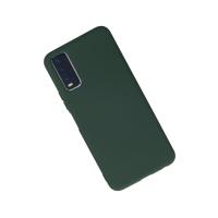 Newface Vivo Y11S Kılıf Nano içi Kadife Silikon - Koyu Yeşil