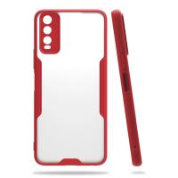 Newface Vivo Y11S Kılıf Platin Silikon - Kırmızı