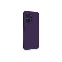 Newface Vivo Y35 Kılıf Nano içi Kadife Silikon - Mor