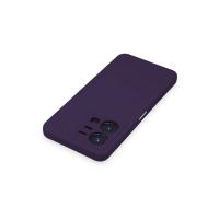 Newface Vivo Y35 Kılıf Nano içi Kadife Silikon - Mor