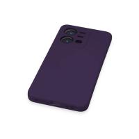 Newface Vivo Y35 Kılıf Nano içi Kadife Silikon - Mor