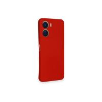 Newface Vivo Y16 Kılıf Nano içi Kadife Silikon - Kırmızı