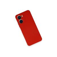 Newface Vivo Y16 Kılıf Nano içi Kadife Silikon - Kırmızı