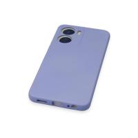 Newface Vivo Y16 Kılıf Nano içi Kadife Silikon - Lila