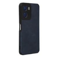 Newface Vivo Y16 Kılıf Loop Deri Silikon - Lacivert
