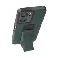 Newface Vivo Y16 Kılıf Mega Standlı Silikon - Yeşil