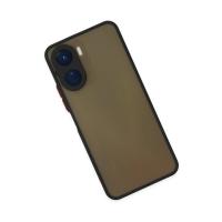 Newface Vivo Y16 Kılıf Montreal Silikon Kapak - Siyah