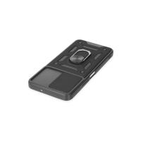 Newface Vivo Y16 Kılıf Pars Lens Yüzüklü Silikon - Siyah