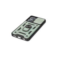 Newface Vivo Y16 Kılıf Pars Lens Yüzüklü Silikon - Yeşil