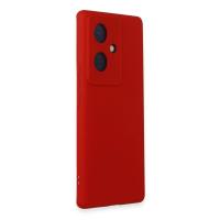 Newface Vivo V29 Lite Kılıf Nano içi Kadife Silikon - Kırmızı