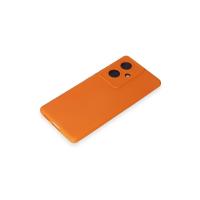 Newface Vivo V29 Lite Kılıf Nano içi Kadife Silikon - Turuncu