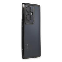 Newface Vivo V29 Lite Kılıf Razer Lensli Silikon - Siyah