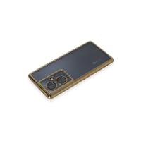 Newface Vivo V29 Lite Kılıf Razer Lensli Silikon - Gold