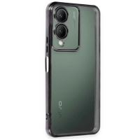 Newface Vivo Y17S Kılıf Razer Lensli Silikon - Siyah