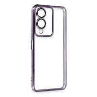 Newface Vivo Y17S Kılıf Razer Lensli Silikon - Mor