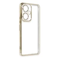 Newface Vivo Y27 Kılıf Razer Lensli Silikon - Gold