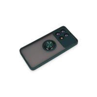 Newface Xiaomi Poco X6 Pro Kılıf Montreal Yüzüklü Silikon Kapak - Yeşil