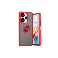 Newface Xiaomi Redmi 13 4G Kılıf Montreal Yüzüklü Silikon Kapak - Kırmızı