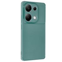 Newface Xiaomi Redmi Note 13 Pro 4G Kılıf Auto Focus Karbon Kapak - Koyu Yeşil